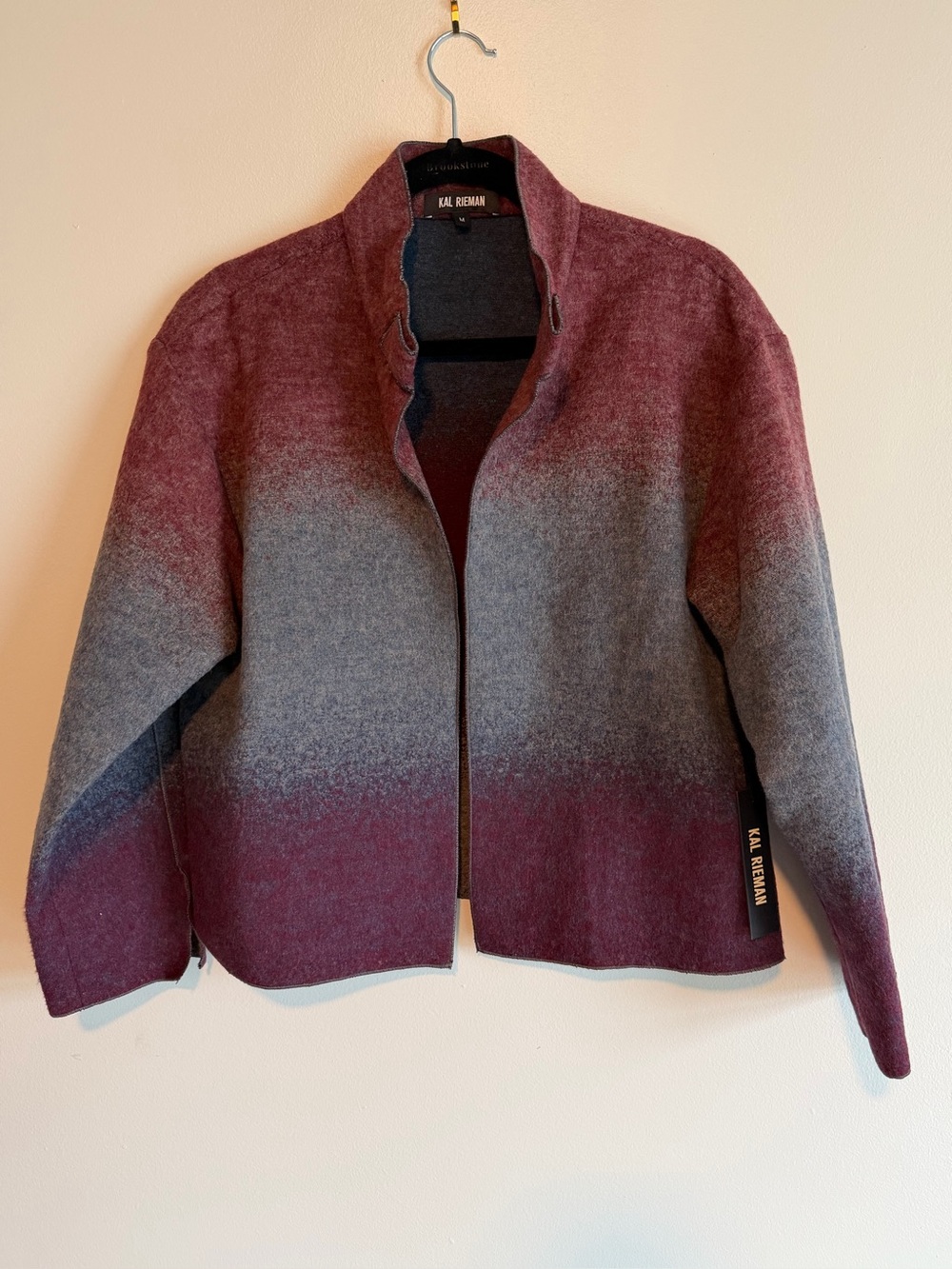NWT Kal Rieman Kasey Ombré Wool Blend Jacket $595 Retail